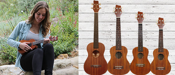 Sawtooth Mahogany Series Ukuleles