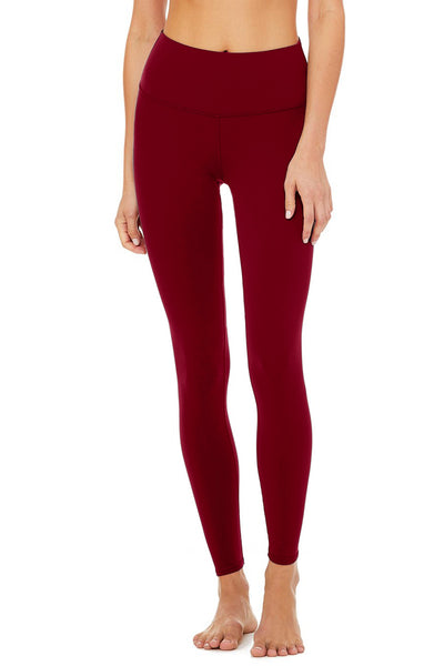 maroon yoga leggings