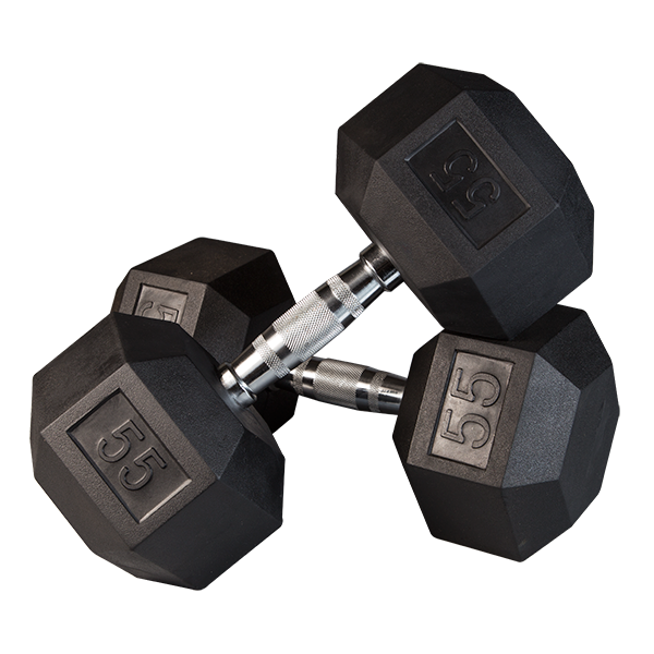 rubber dumbbells