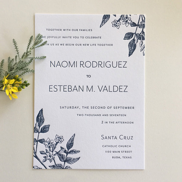 letterpress wedding invitations