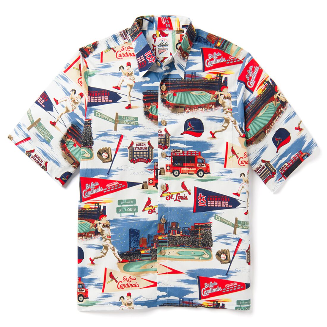 stl cardinals hawaiian shirt