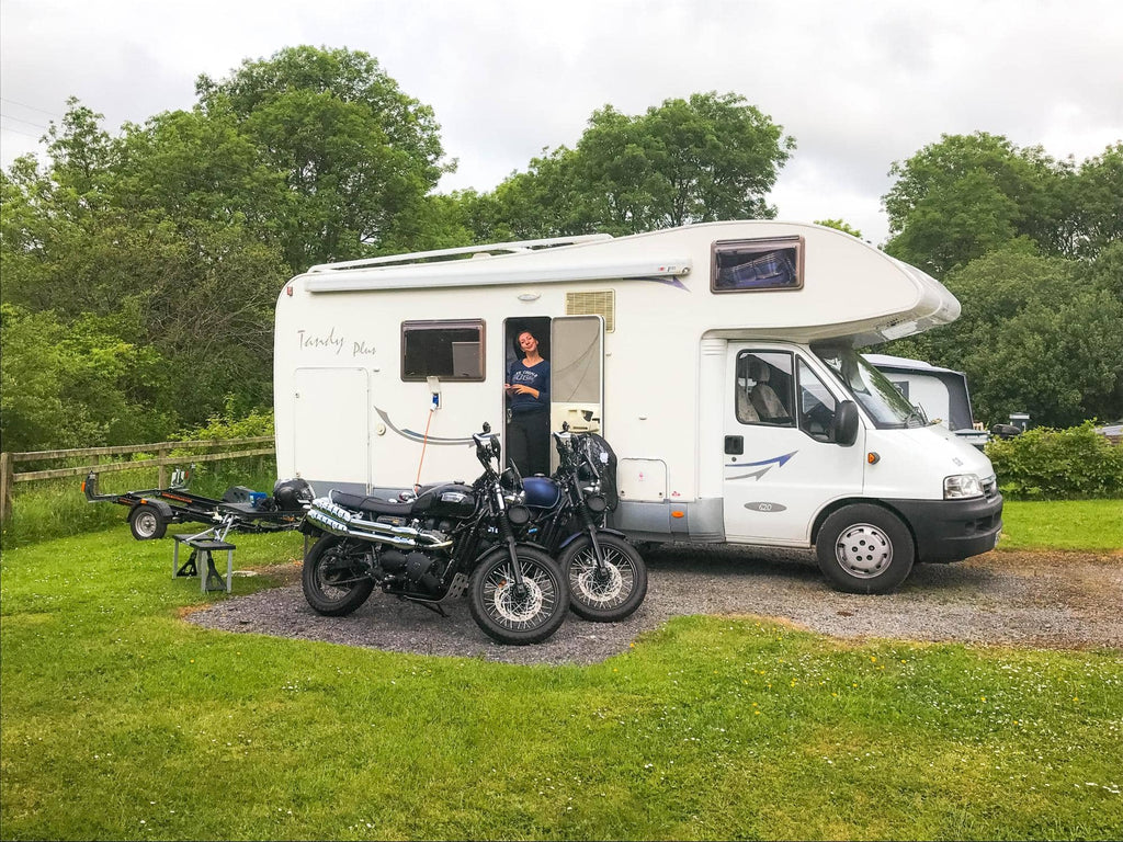 Kathryn Bird on their very first motorhome trip