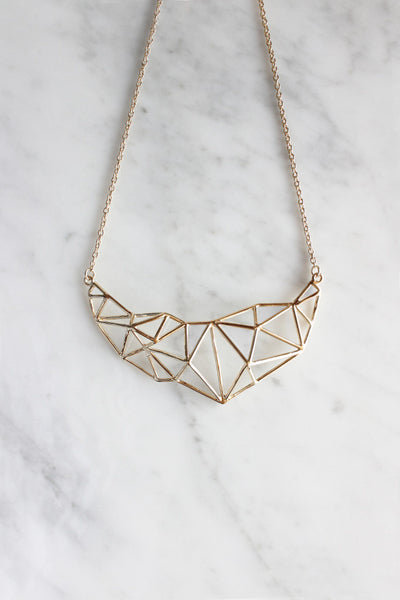 Poly Struc statement necklace