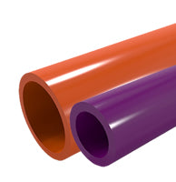 PVC Purple and Orange Pipe