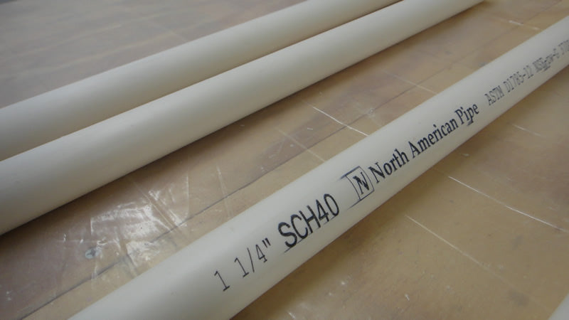 Remove lettering from PVC pipe