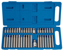 Draper 40 Piece TX-Star Hexagon And XZN Mechanics Bit Set