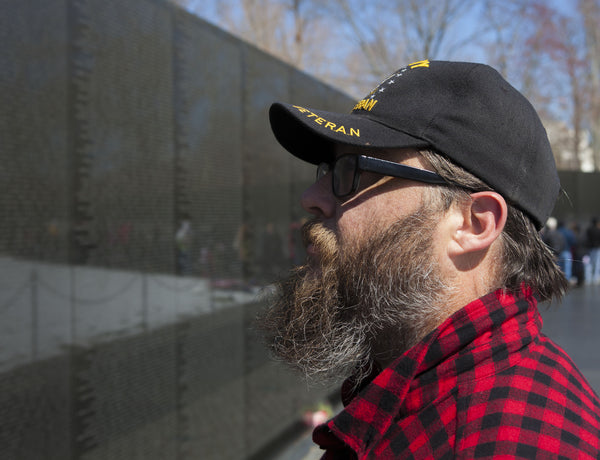 Joe at the Vietnam Veteran Memorial