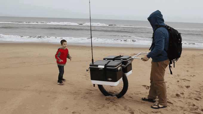 fishing cart with coolers
