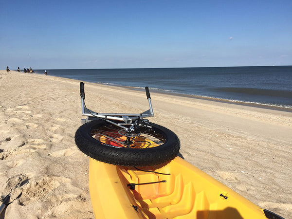 surf fishing cart honey badger wheel
