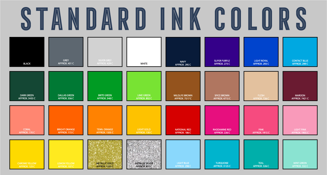 Standard Ink Color Swatch