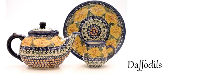 Daffodil Pattern - Traditional Polish Pottery