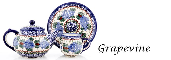 Polish Pottery Pattern Grapevine