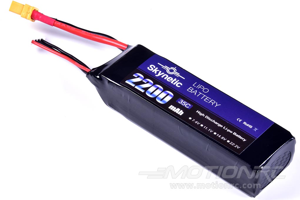 Accepts 3S 2200mAh LiPo Battery