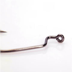 100 Pcs Fishing Hooks Worm Hook Carbon Steel Fishing Hook Big Bass - GhillieSuitShop