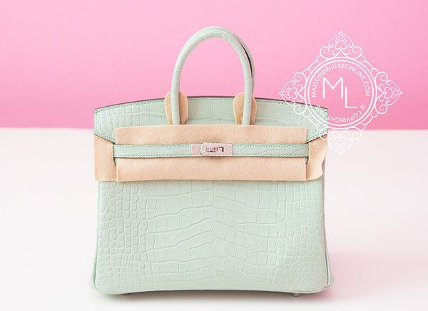 hermes birkin green crocodile