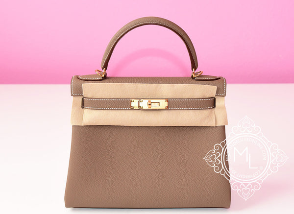 kelly bag etoupe