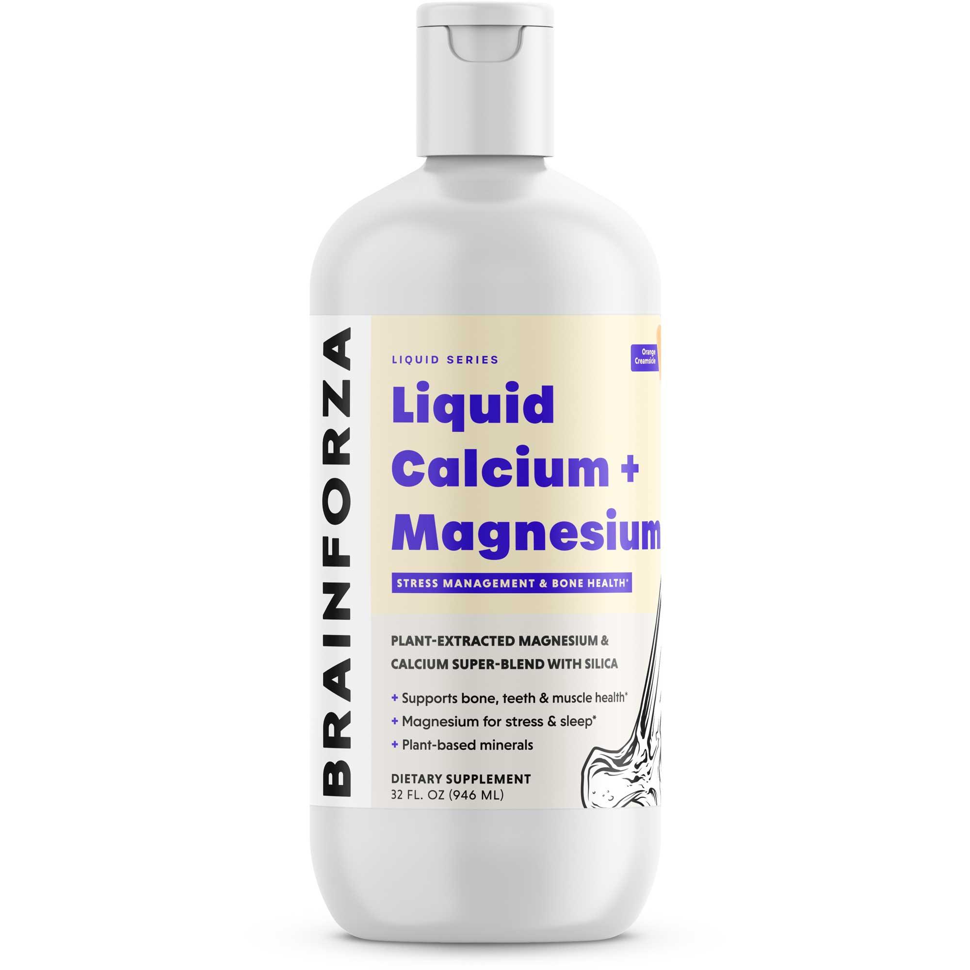 Liquid Calcium Magnesium with Vitamin D, 32oz