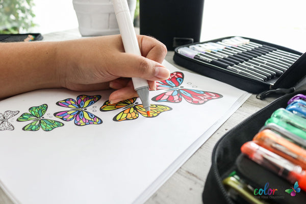 butterflies coloring page