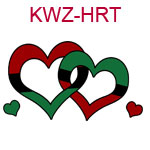 KWZ-HRT Interlocking red and green hearts
