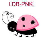 LDB-PNK Pink ladybug