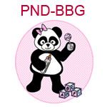 PND-BBG Girl panda with bottle rattle and building blocks
