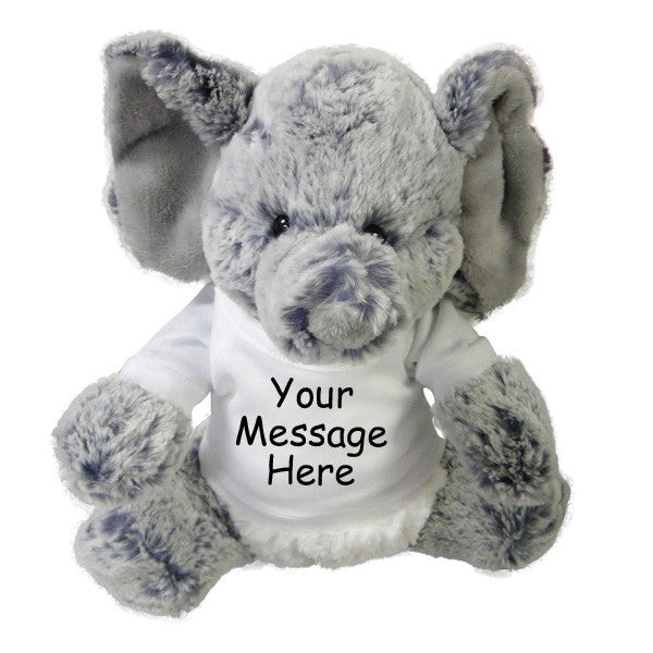 personalized stuffed elephant