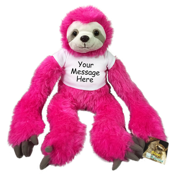 pink sloth stuffed animal