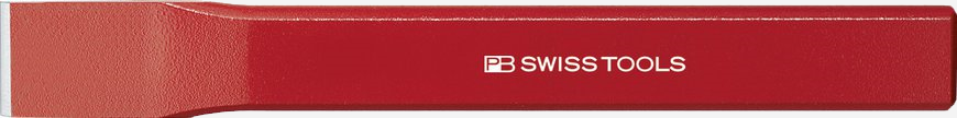 [PB SWISS TOOLS] PB 800 Flat chisels, flat-oval shaft, powder coated in red