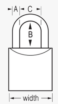 MASTER LOCK Model No. 4130  1-1/8in (29mm) Wide Brass Padlock