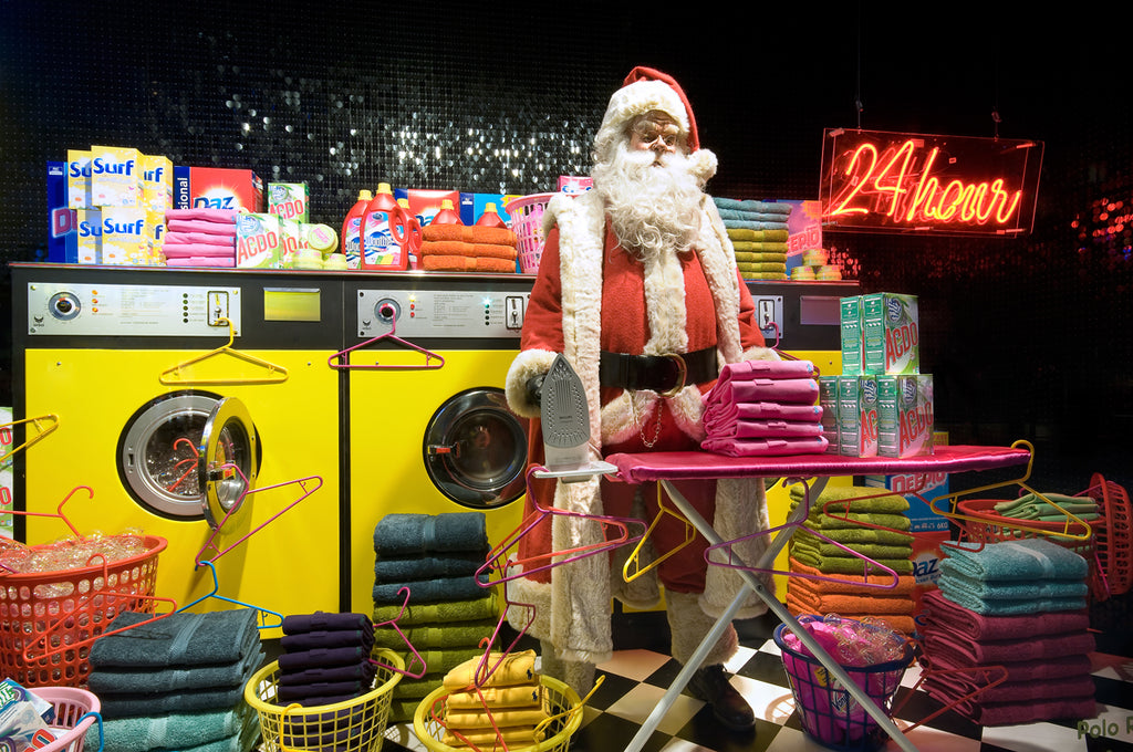 Santa at the launderette