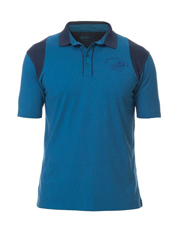 Cotton&Mesh Shoot. Polo Navy&Blue S - SKU: MT24-7238-0540/S - Size: Small, 50-100, Amazon, Apparel, beretta, ebay, polo-shirts, size-small