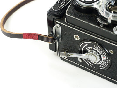 minolta autocord leather neck strap