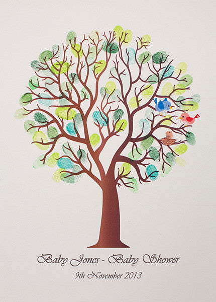 Printed Fingerprint Tree Guest Book Buy Online Today - Click Here