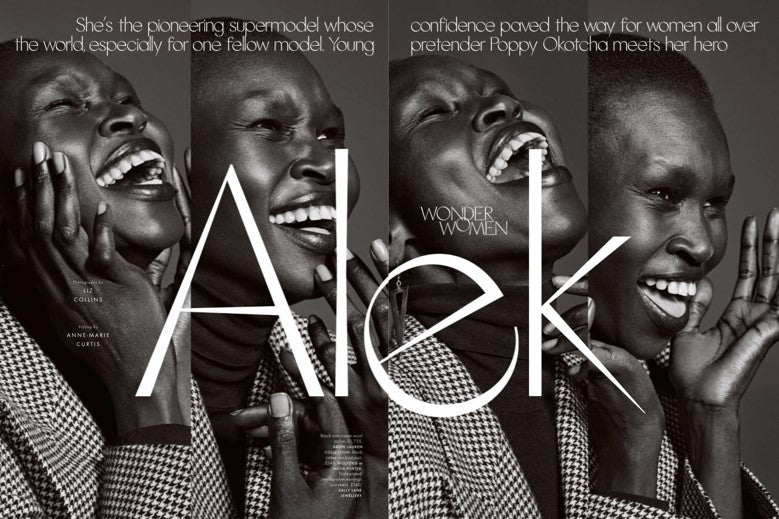 Alek Wek Elle Uk