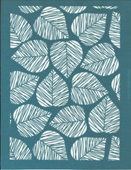 Cordate Heart Leaf Pattern Ceramic Silk Screen Stencil