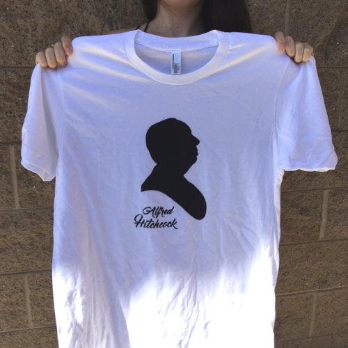 DIY Alfred Hitchcock Screen Printed T-Shirt