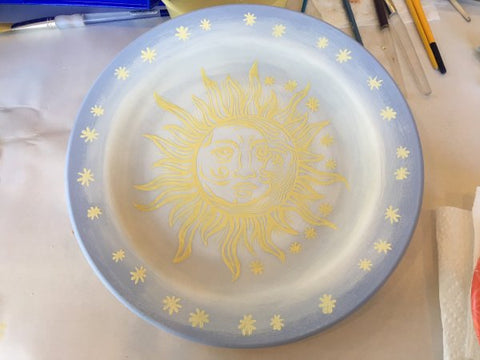 DIY Screen Printing Ceramic Plate