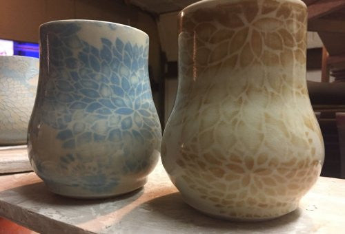 DIY Screen Printed Ceramic Mugs