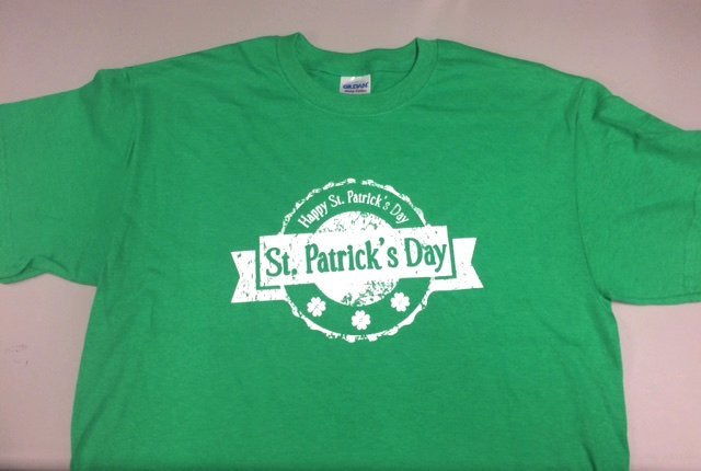 DIY Screen Printed Custom T-Shirt St. Patricks Day