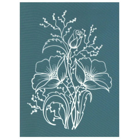 DIY Screen Printing Flower Arrangement Bouquet Stencil
