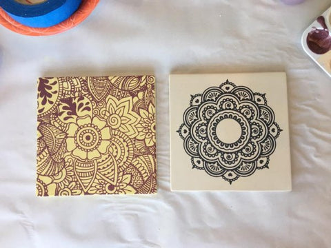 DIY Screen Printing Ceramic Tiles