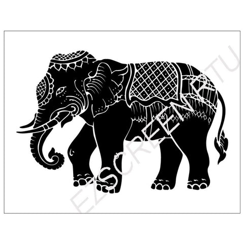 DIY Screen Printing Traditional Thai Elephant Silkscreen Stencil