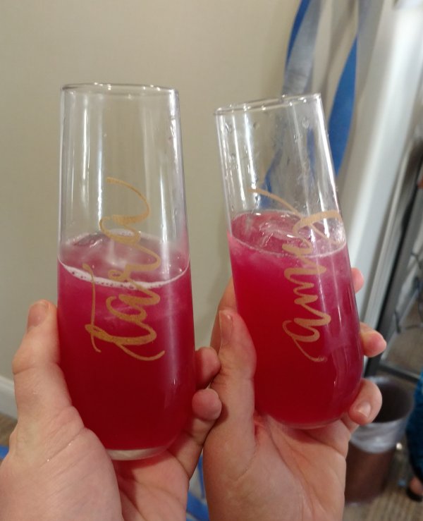 Screen Printing for Bachelorette Party Wine Glasses