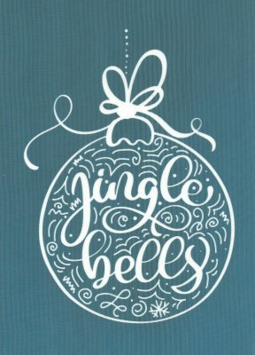 DIY Christmas Design Silkscreen Stencil Jingle Bells Ornament