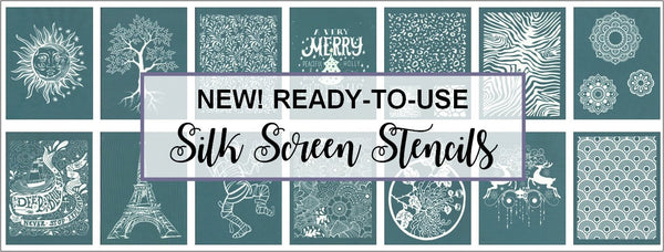 DIY Silk Screen Printing Ready To Use Stencils