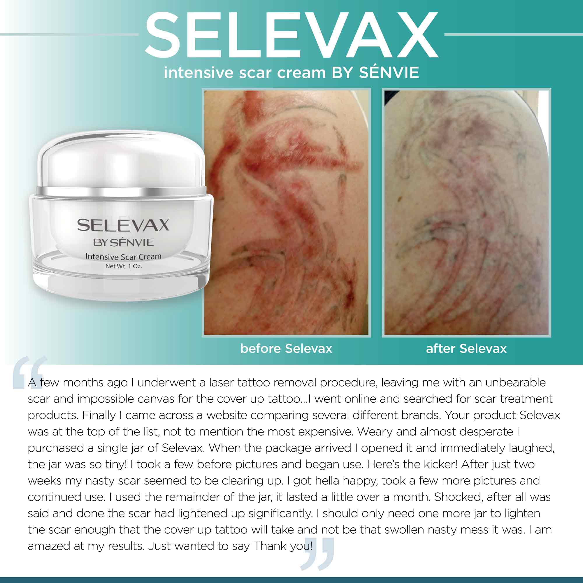 selevax tattoo before and after