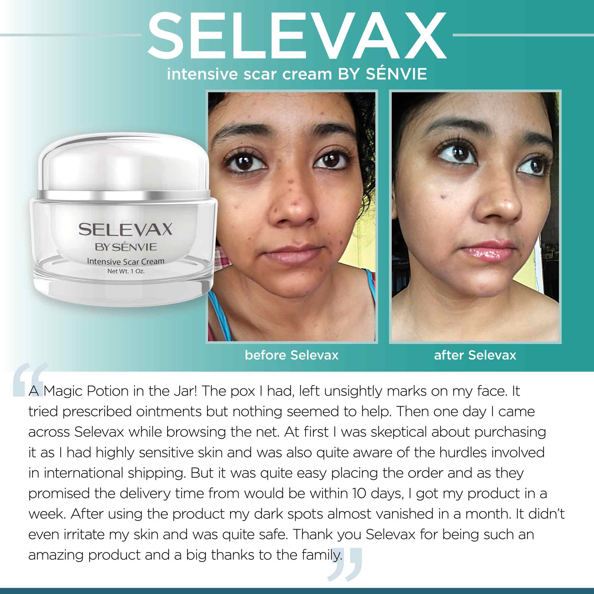 selevax before and after photo chicken pox