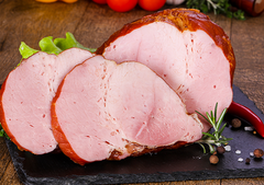 Apple Glazed Ham and Vegetables