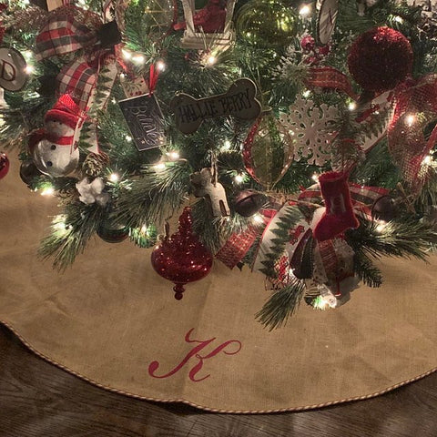 theburlapcottage christmas tree skirt