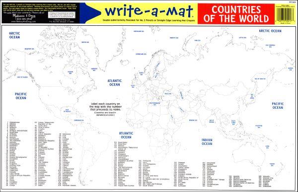 Melissa & Doug Countries of the World Write-A-Mat